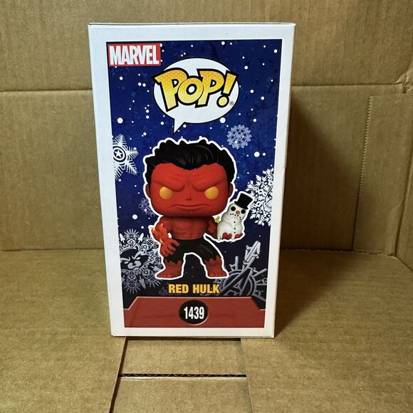 Marvel Holiday Red Hulk with Snowman Funko Pop! Vinyl Figure #1439 - Picture 2 of 2